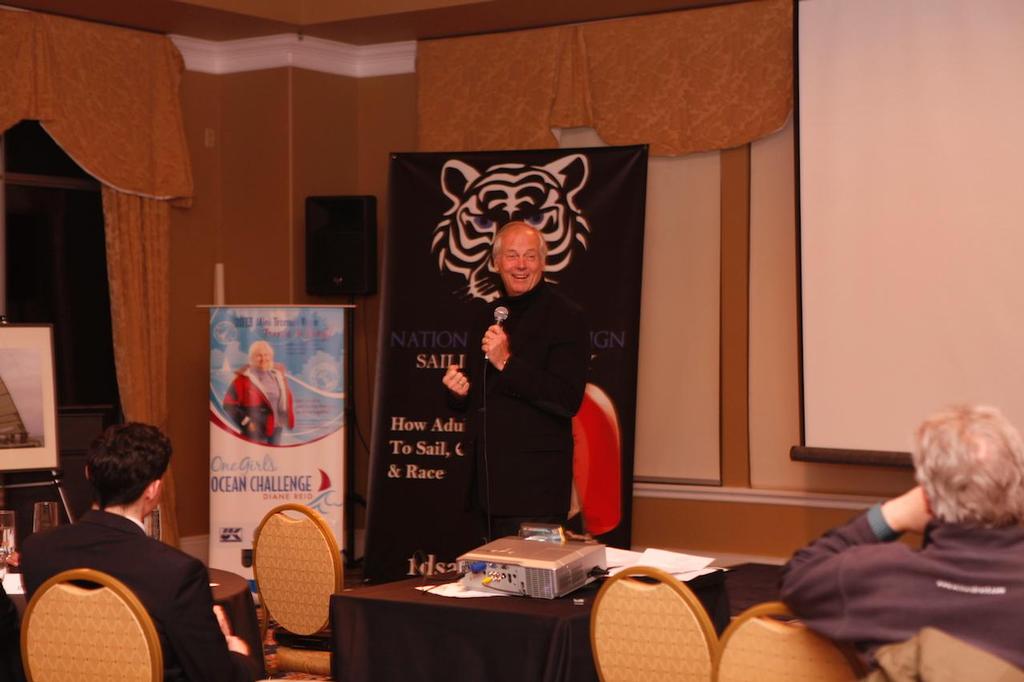 Gary Jobson entertains the audience - Jobson-Reid at 1Design © National One Design Sailing Academy http://www.1dsailing.com